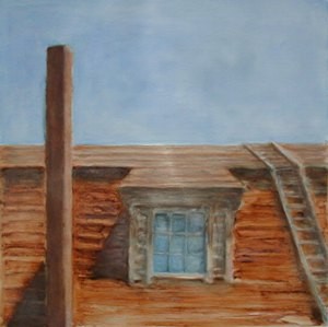 Red Barn Rooftop I, 2001